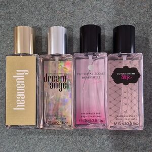 Victoria's Secret Fragrance Mist Set — Pink, Gold & Silver Accents